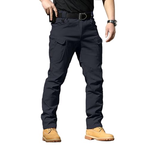Kswlwccpp Pantalon Cargo Homme - Tactique Pantalon De Travail Militaire Extensible Randonnee Pantalons Grande Taille Chino Sweatpants avec Plusieurs Poches und Ceinture Élastique