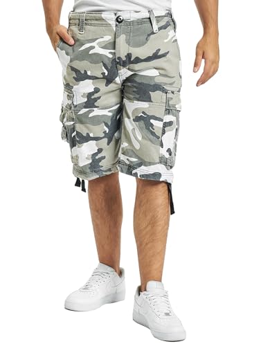 Brandit Short cargo Basic Vintage pour homme - Multicolore camouflage gris - XL