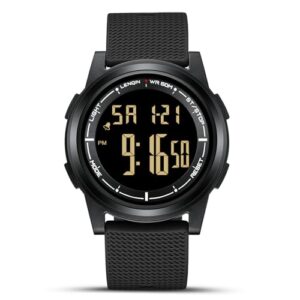 HANPOSH Montres pour Hommes Montre Le chronomètre pour Hommes 50m Montres de Poignet Militaire imperméables avec rétroéclairage/Alarme/minuterie/Date