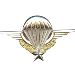 Générique Insigne Brevet Parachutiste avec Attaches 2 Pin's et Emplacement pour numéro Para Tap