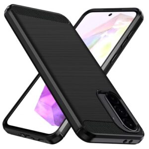 ivoler Coque Silicone pour Samsung Galaxy A56 5G, [Protection Antichoc Militaire] Étui de Protection, Mince Souple TPU Anti-Rayures Dos Bumper Housse, Noir
