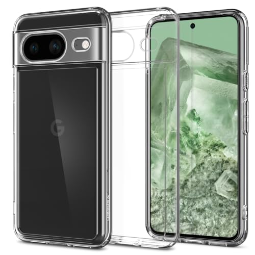 Spigen Ultra Hybrid Coque Compatible avec Google Pixel 8 - Transparent