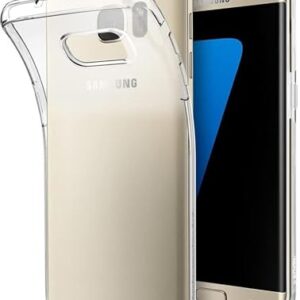 Oprimio Coque transparent pour Samsung S7 Edge [Coque en silicone] [0 transparent] [Matériau allemand] [Ultra fin] Coque de protection pour Samsung Galaxy S7 Edge